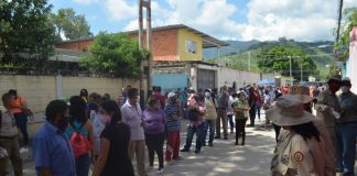 Simulacro electoral en Naguanagua