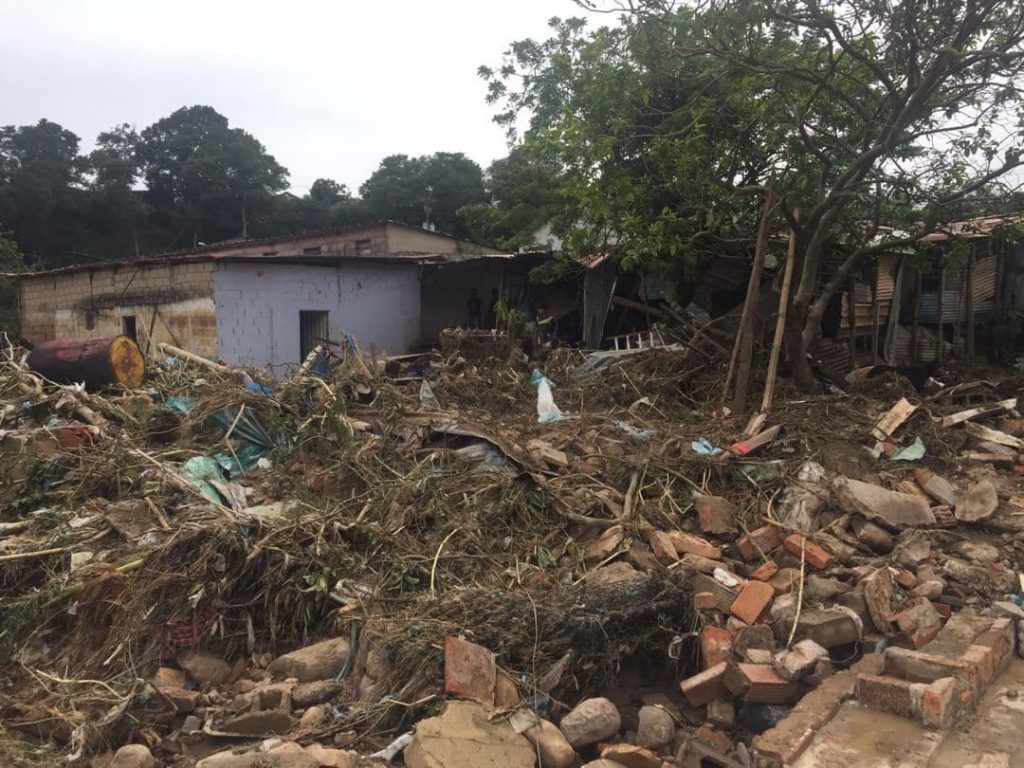 Consecuencias de las inundaciones en Rubio.