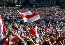 Protestas contra el dictador bielorruso